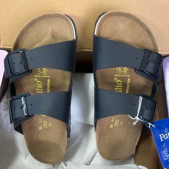 Birkenstock Black Platform Sandals - Picture 1 of 10